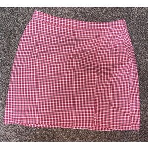 Hollister ultra rise plaid skirt